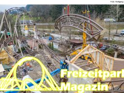 Aufbau des Themenbereichs „Sonnenbucht“ in FANTASIA (Dezember 2024)